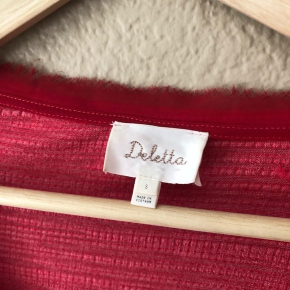 Anthropologie deletta Ruffled Peplum Top - Picture 3 of 6